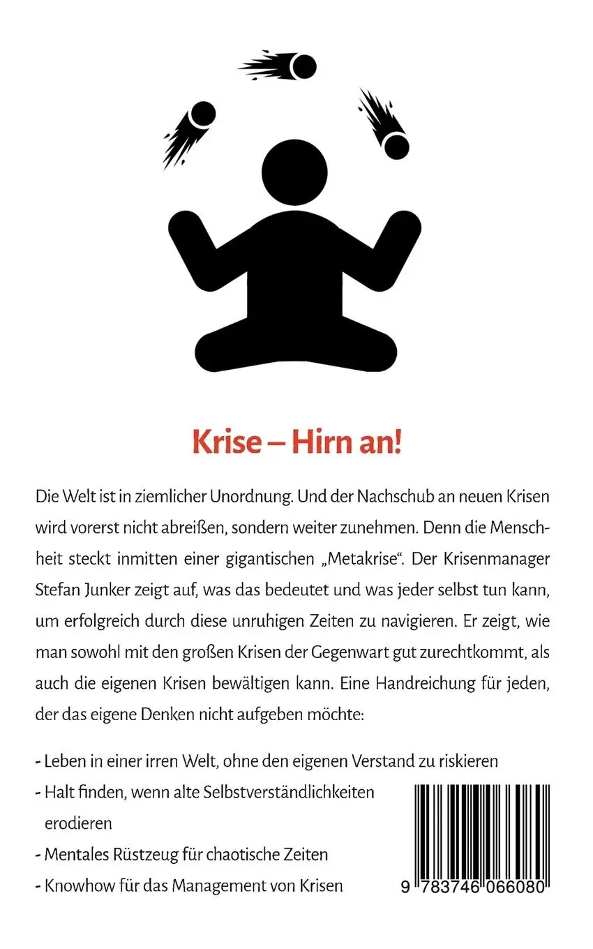 Rückseite: 9783746066080 | Krise - Hirn an | Klar denken und handeln bei trüben Aussichten | Buch