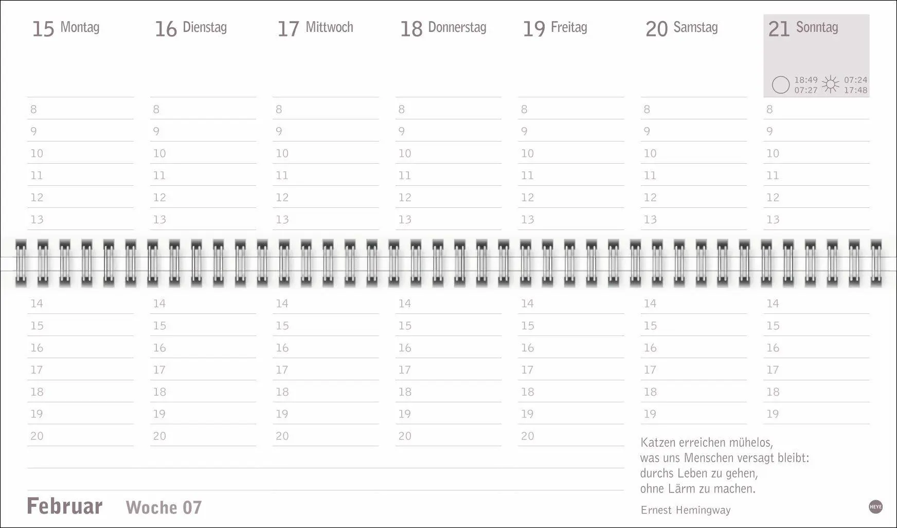 Bild: 9783756416080 | Großdruck Wochenquerplaner 2027 | Heye | Kalender | Bürokalender Heye