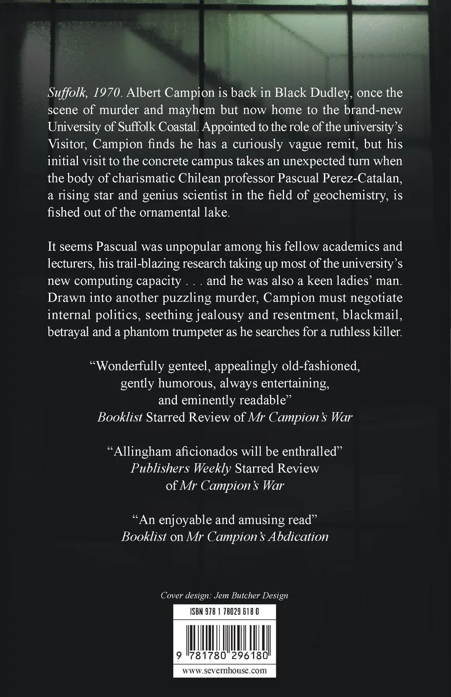 Rückseite: 9781780296180 | Mr Campion's Visit | Mike Ripley | Taschenbuch | Englisch | 2020