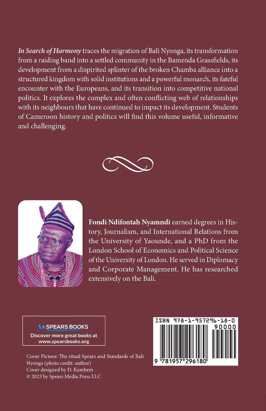 Rückseite: 9781957296180 | In Search of Harmony | A History of Bali Nyonga | Nyamndi | Buch