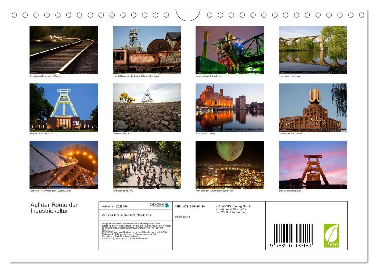 Bild: 9783516136180 | Auf der Route der Industriekultur (Wandkalender 2026 DIN A4 quer),...