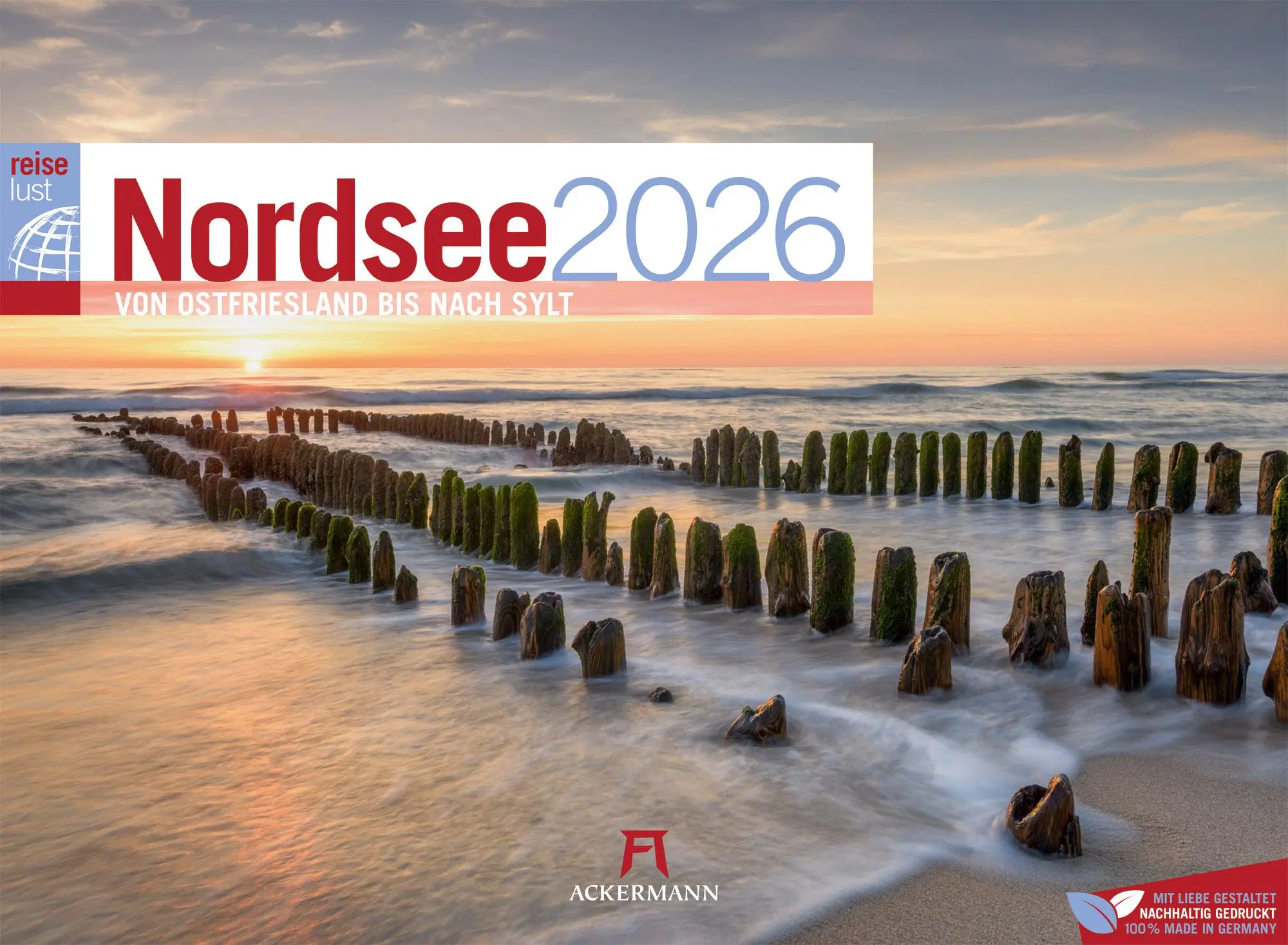 Cover: 9783838436180 | Nordsee ReiseLust Kalender 2026 von Ostfriesland bis nach Sylt | GmbH Cover: 9783838436180 | Nordsee ReiseLust Kalender 2026 von Ostfriesland bis nach Sylt | GmbH