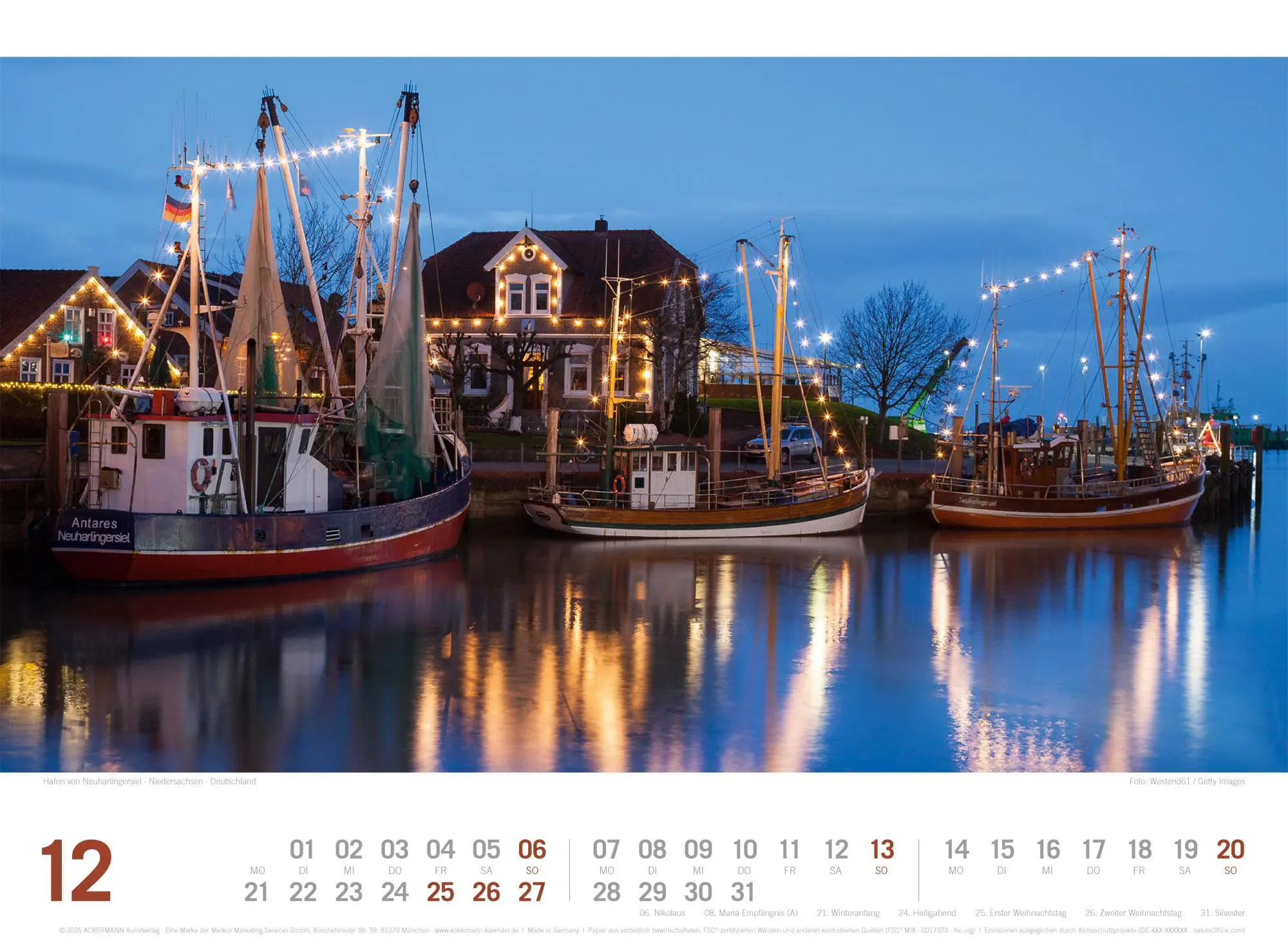 Bild: 9783838436180 | Nordsee ReiseLust Kalender 2026 von Ostfriesland bis nach Sylt | GmbH