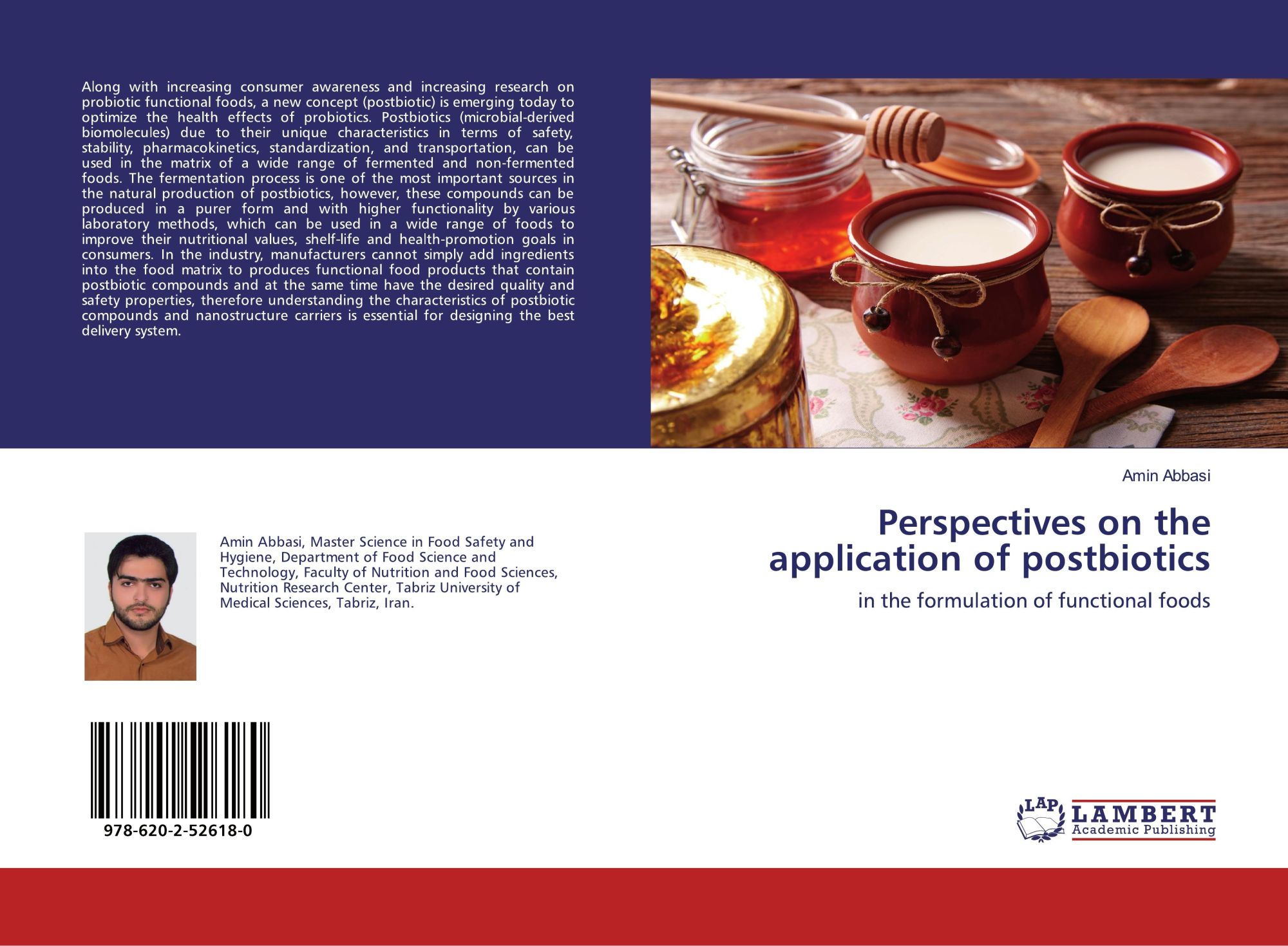 Cover: 9786202526180 | Perspectives on the application of postbiotics | Amin Abbasi | Buch