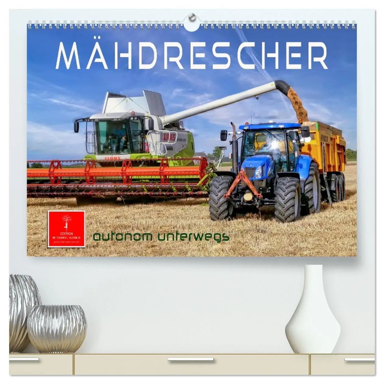 Cover: 9783457416280 | Mähdrescher - autonom unterwegs (hochwertiger Premium Wandkalender...