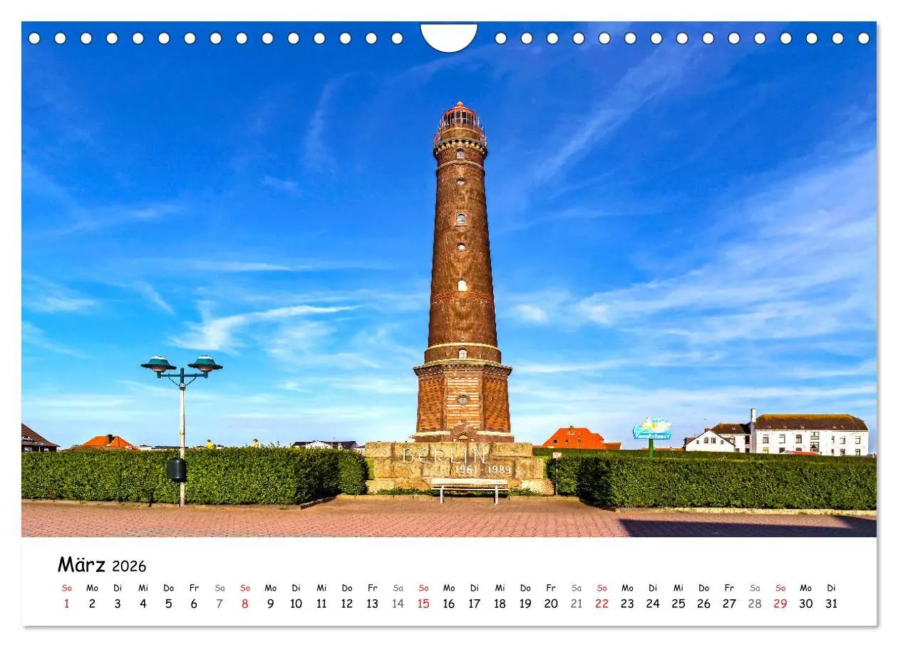 Bild: 9783457966280 | Borkum, bezaubernde Nordseeinsel (Wandkalender 2026 DIN A4 quer),...