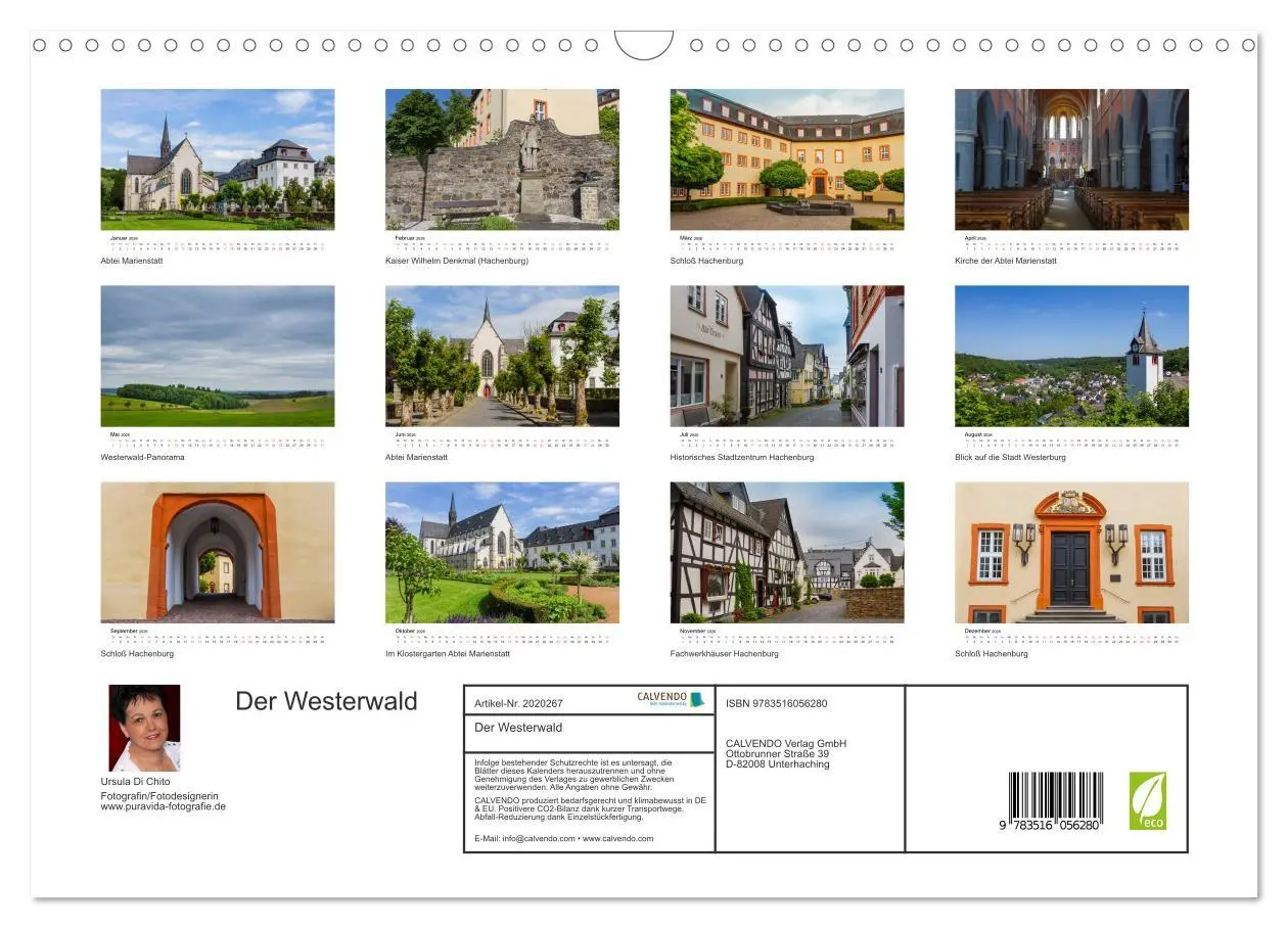 Bild: 9783516056280 | Der Westerwald (Wandkalender 2026 DIN A3 quer), CALVENDO...