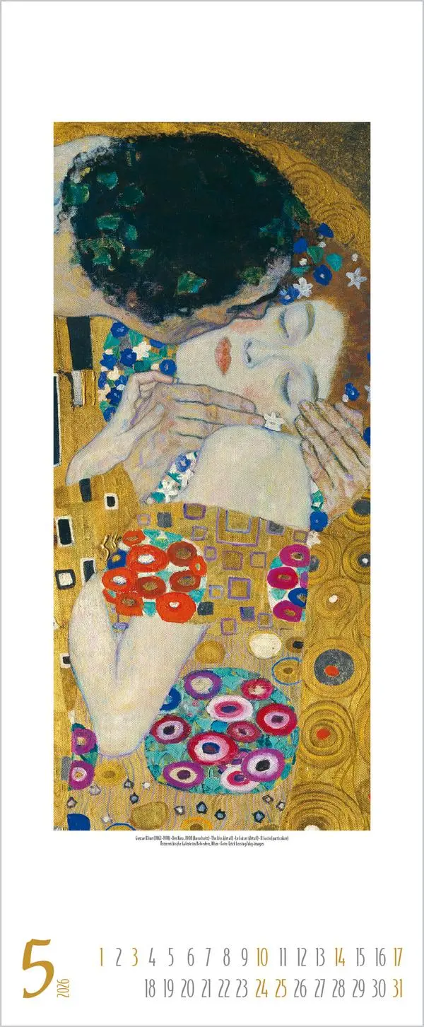 Bild: 9783731886280 | Gustav Klimt 2026 | Verlag Korsch | Kalender | Spiralbindung | 14 S.