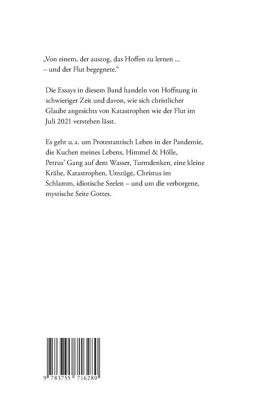 Rückseite: 9783755716280 | Hoffnung &amp; Flut | Geistliche Gedanken in schwierigen Zeiten | Latzel