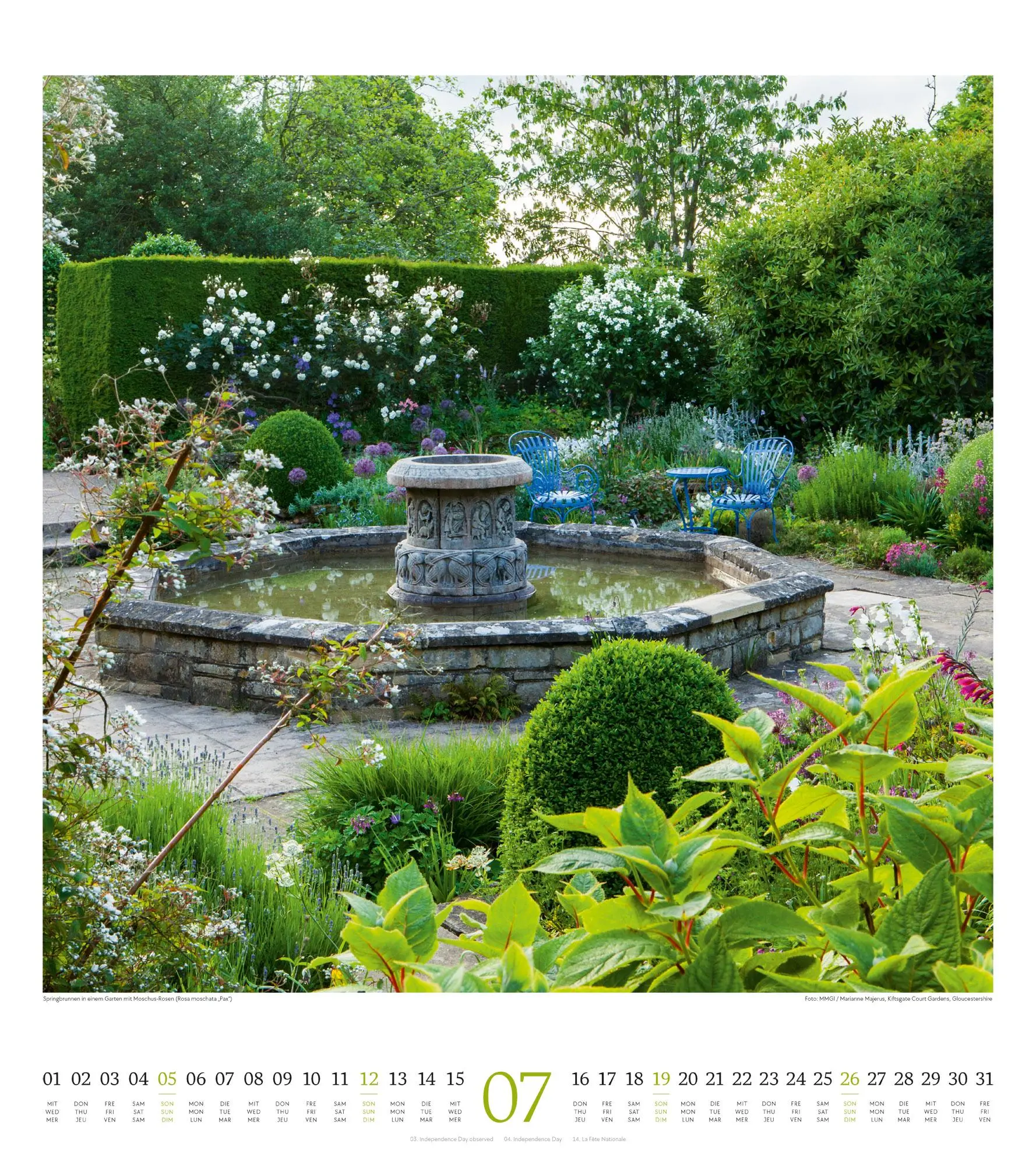 Bild: 9783838426280 | Paradiesische Gärten Kalender 2026 | Ackermann Kunstverlag GmbH | 2026