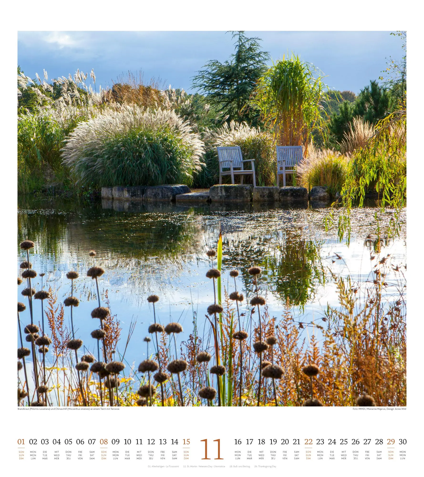 Bild: 9783838426280 | Paradiesische Gärten Kalender 2026 | Ackermann Kunstverlag GmbH | 2026