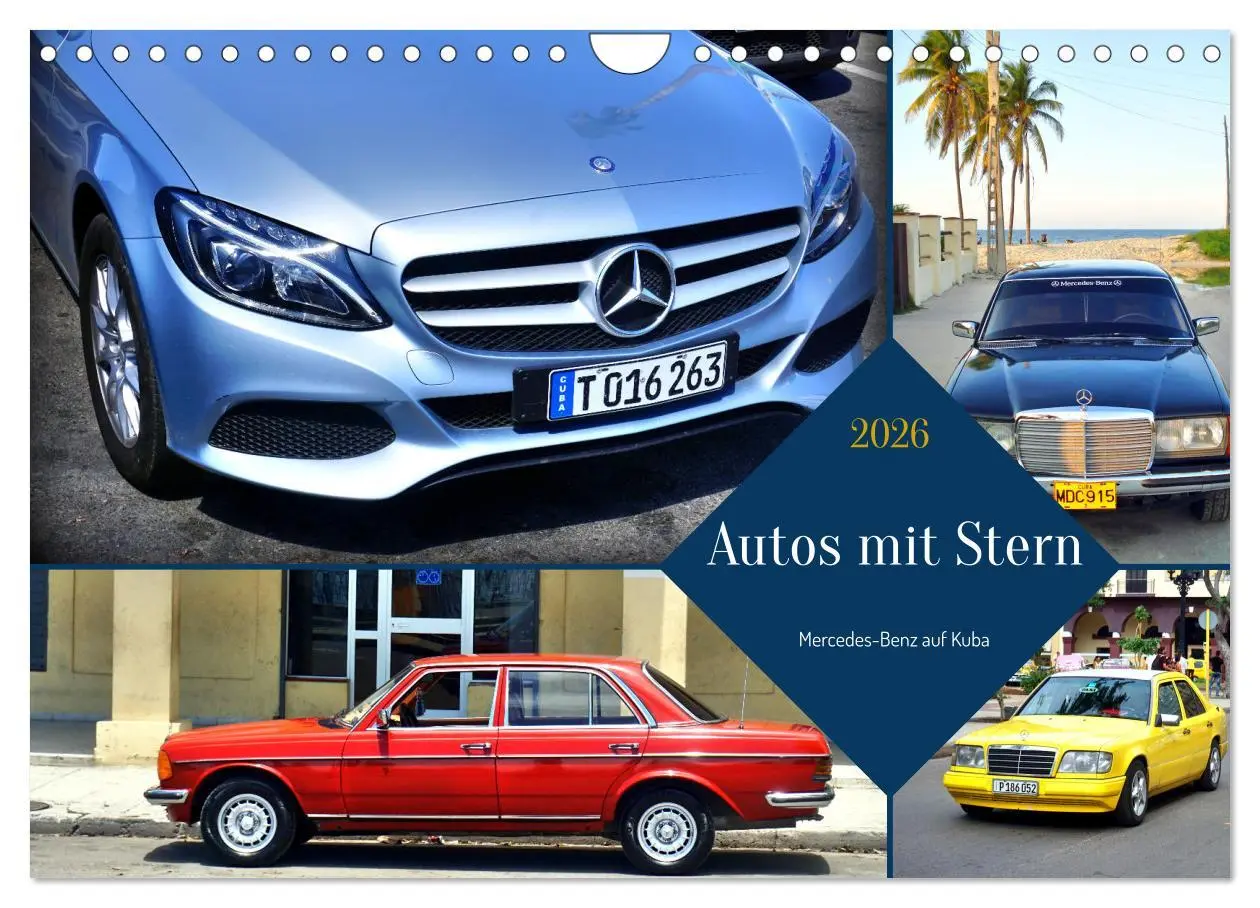 Cover: 9783457576380 | Autos mit Stern - Mercedes-Benz auf Kuba (Wandkalender 2026 DIN A4...