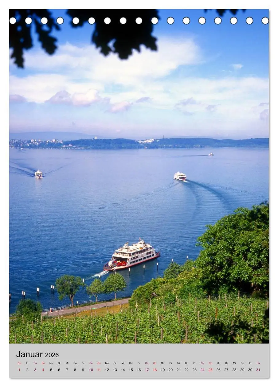 Bild: 9783516426380 | Der Bodensee mit seinen Sehenswürdigkeiten (Tischkalender 2026 DIN...