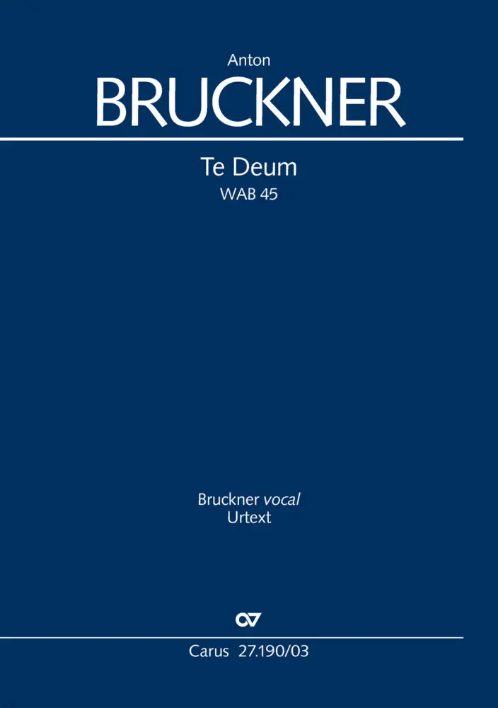 Cover: 9790007166380 | Te Deum (Klavierauszug) | Anton Bruckner | Taschenbuch | LVI | Latein