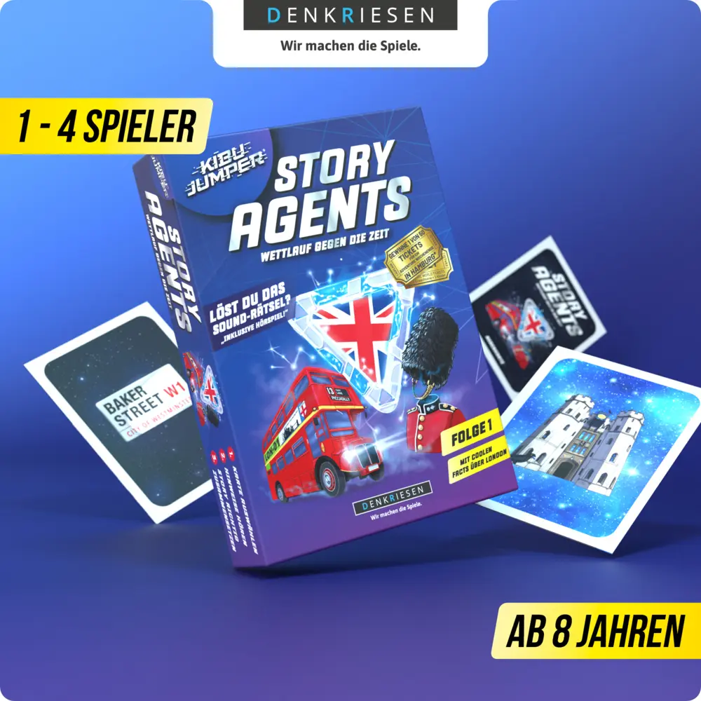 Bild: 4260528096480 | DENKRIESEN - KIBU JUMPER® - Story Agents - London - "Wettlauf gegen...