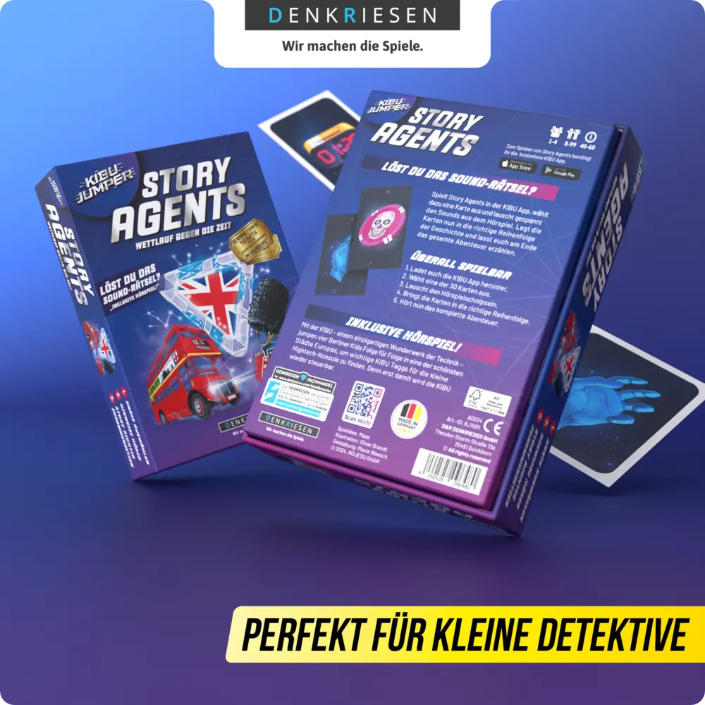 Bild: 4260528096480 | DENKRIESEN - KIBU JUMPER® - Story Agents - London - "Wettlauf gegen...