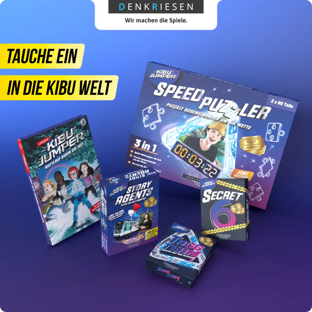 Bild: 4260528096480 | DENKRIESEN - KIBU JUMPER® - Story Agents - London - "Wettlauf gegen...