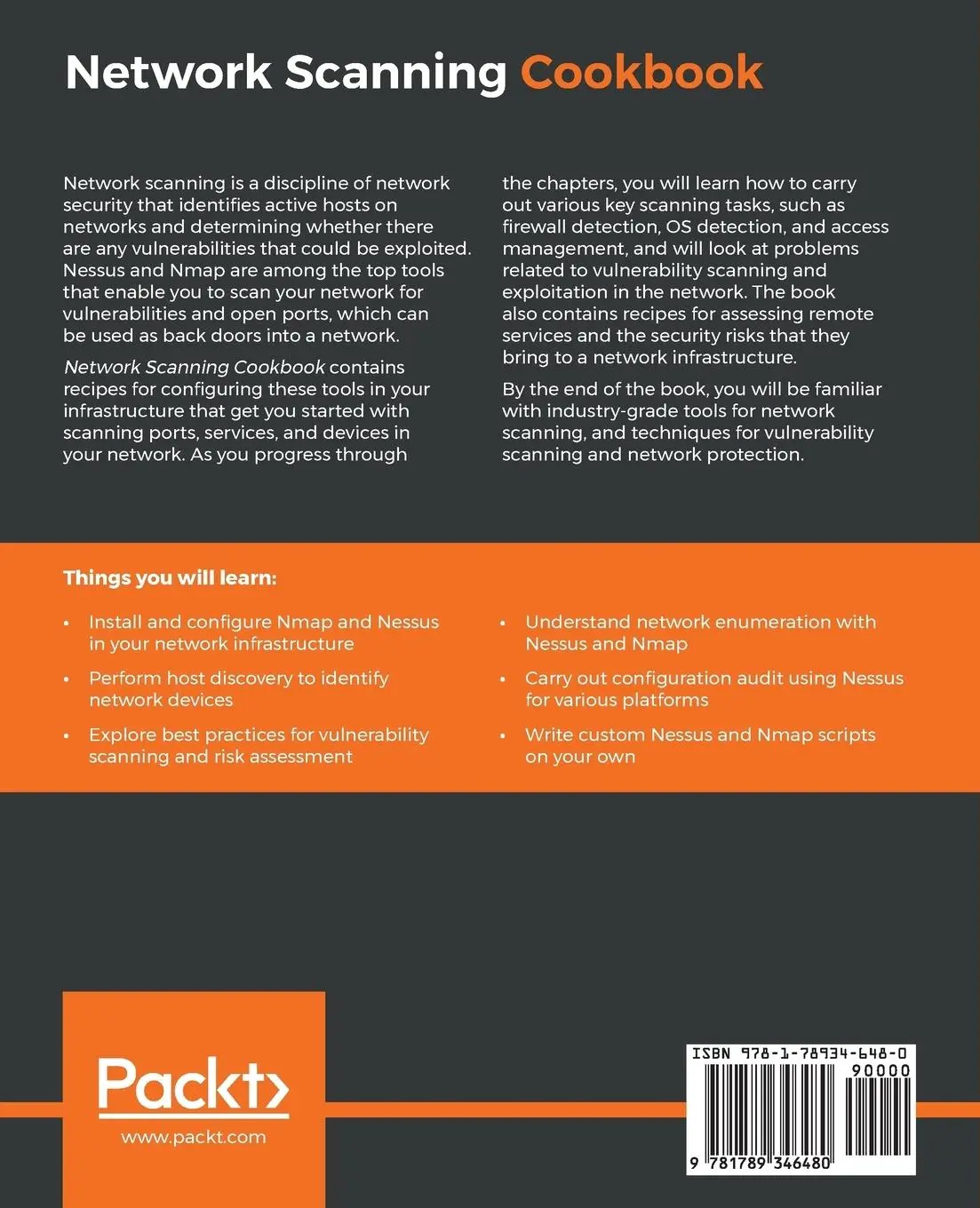 Rückseite: 9781789346480 | Network Scanning Cookbook | Sairam Jetty | Taschenbuch | Englisch