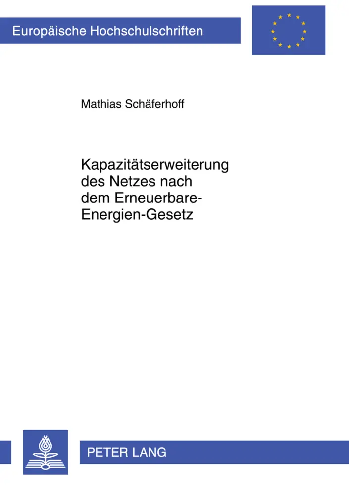 Cover: 9783631636480 | Kapazitätserweiterung des Netzes nach dem Erneuerbare-Energien-Gesetz
