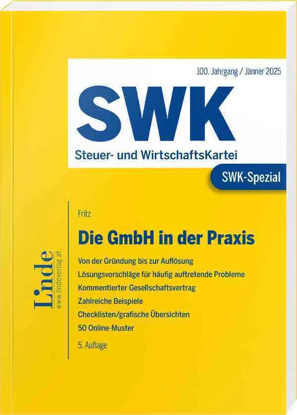 Cover: 9783707346480 | SWK-Spezial Die GmbH in der Praxis | Christian Fritz | Taschenbuch