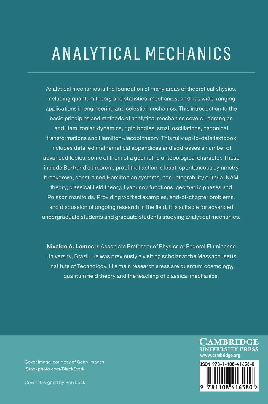 Rückseite: 9781108416580 | Analytical Mechanics | Nivaldo A. Lemos | Buch | Englisch | 2019