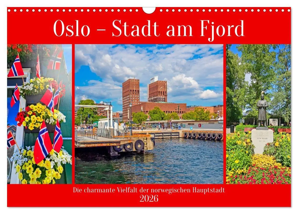 Cover: 9783516716580 | Oslo - Stadt am Fjord (Wandkalender 2026 DIN A3 quer), CALVENDO...