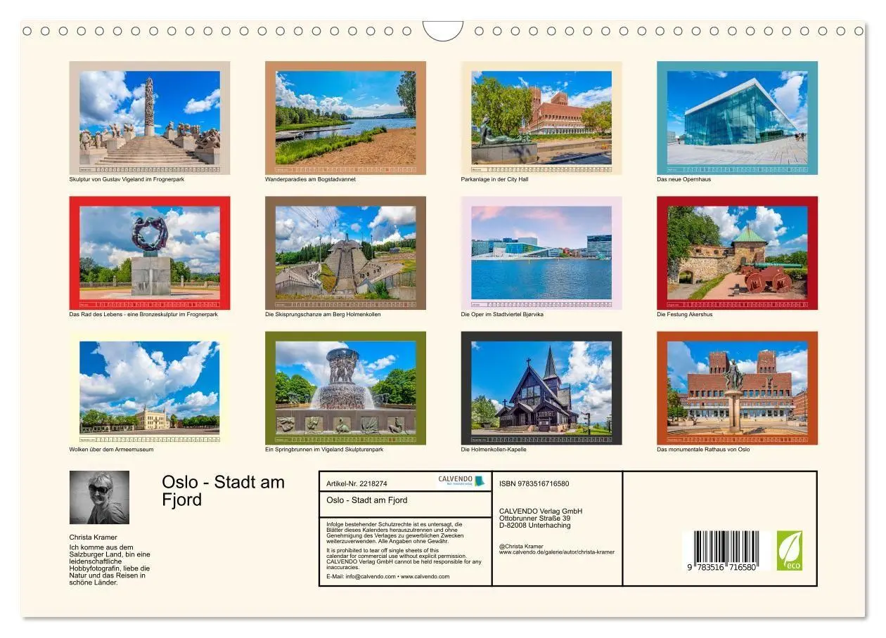 Bild: 9783516716580 | Oslo - Stadt am Fjord (Wandkalender 2026 DIN A3 quer), CALVENDO...