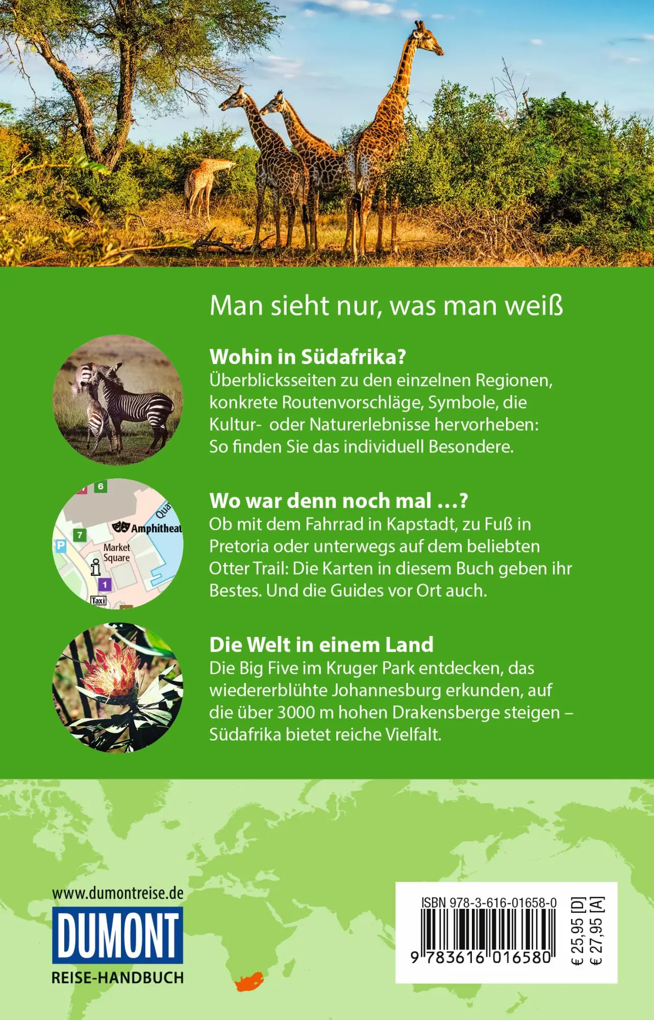Rückseite: 9783616016580 | DUMONT Reise-Handbuch Reiseführer Südafrika | mit Extra-Reisekarte