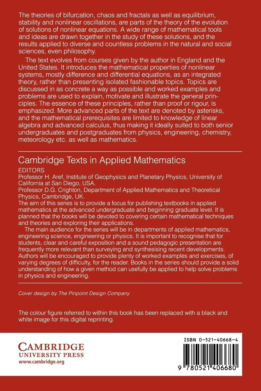 Rückseite: 9780521406680 | Nonlinear Systems | P. G. Drazin | Taschenbuch | Englisch | 2005