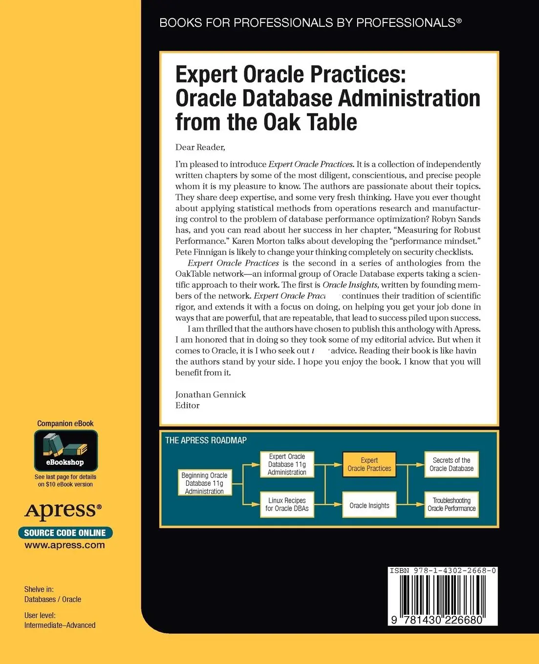 Rückseite: 9781430226680 | Expert Oracle Practices | Pete Finnigan (u. a.) | Taschenbuch | 592 S.