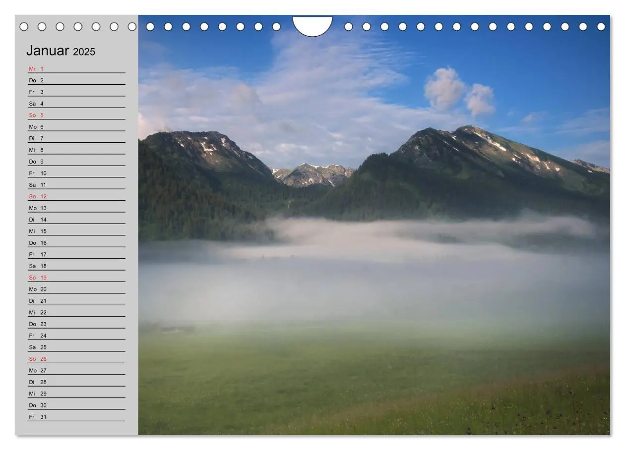 Bild: 9783435216680 | Tannheimer Tal (Wandkalender 2025 DIN A4 quer), CALVENDO...