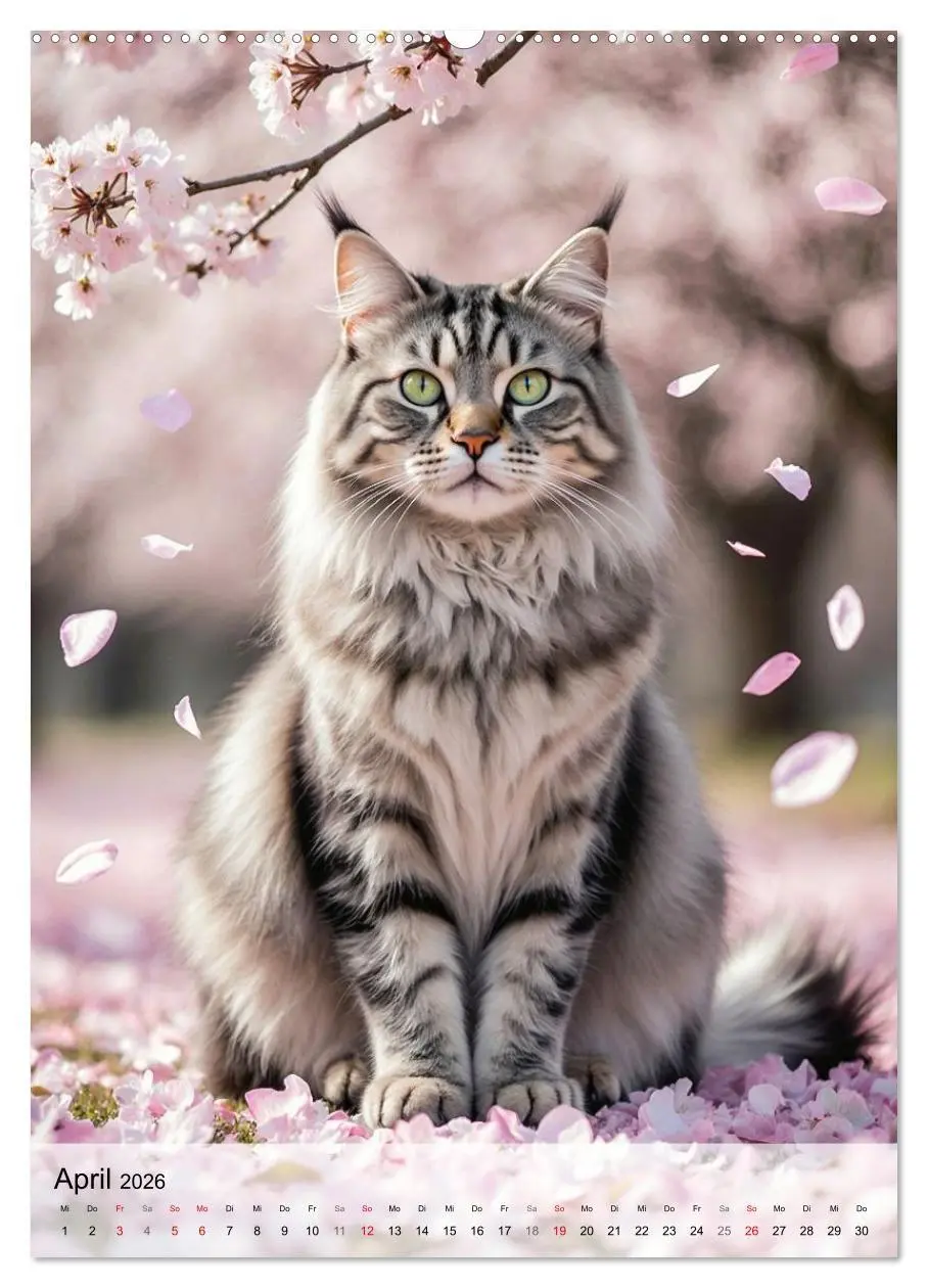 Bild: 9783516706680 | Maine Coon Kalender - Majestätische Katzen in der Natur...