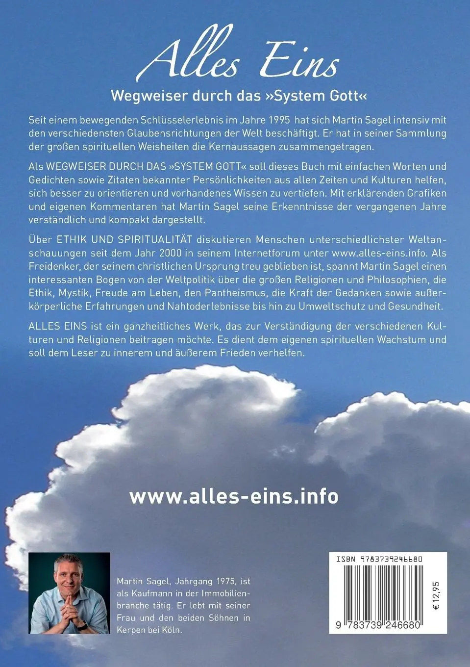 Rückseite: 9783739246680 | Alles Eins | Wegweiser durch das »System Gott« | Martin Sagel | Buch