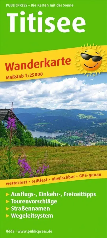 Cover: 9783747306680 | Publicpress Wanderkarte Titisee 1:25.000 | (Land-)Karte | Deutsch