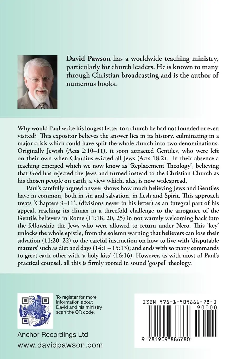 Rückseite: 9781909886780 | A Commentary on Romans | David Pawson | Taschenbuch | Englisch | 2015