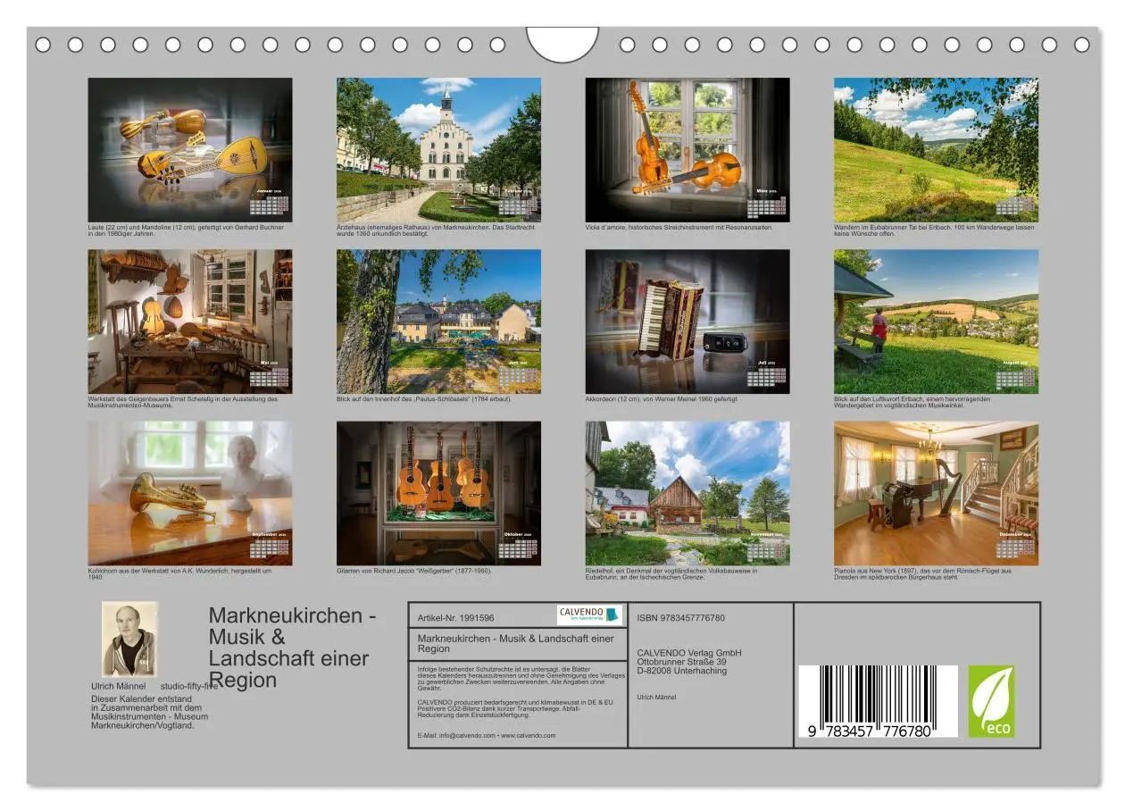Bild: 9783457776780 | Markneukirchen - Musik &amp; Landschaft einer Region (Wandkalender 2026...