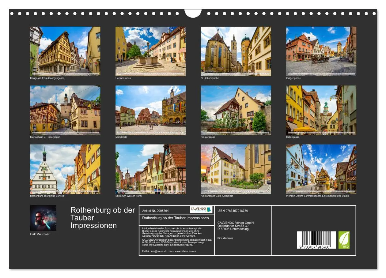 Bild: 9783457916780 | Rothenburg ob der Tauber Impressionen (Wandkalender 2026 DIN A3...