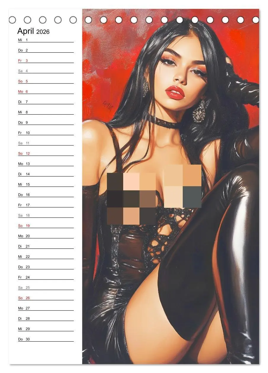 Bild: 9783516246780 | Sinnliche Kunst. Erotische Frauen Paintings (Tischkalender 2026 DIN...