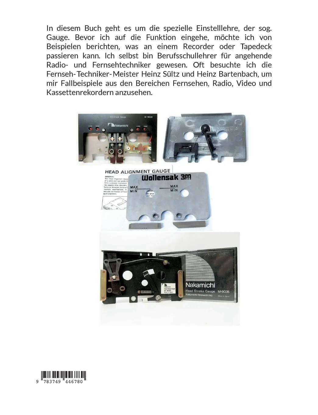 Rückseite: 9783749446780 | Die Compact Cassetten Einstelllehre - GAUGE | Wilhelm Vahland | Buch