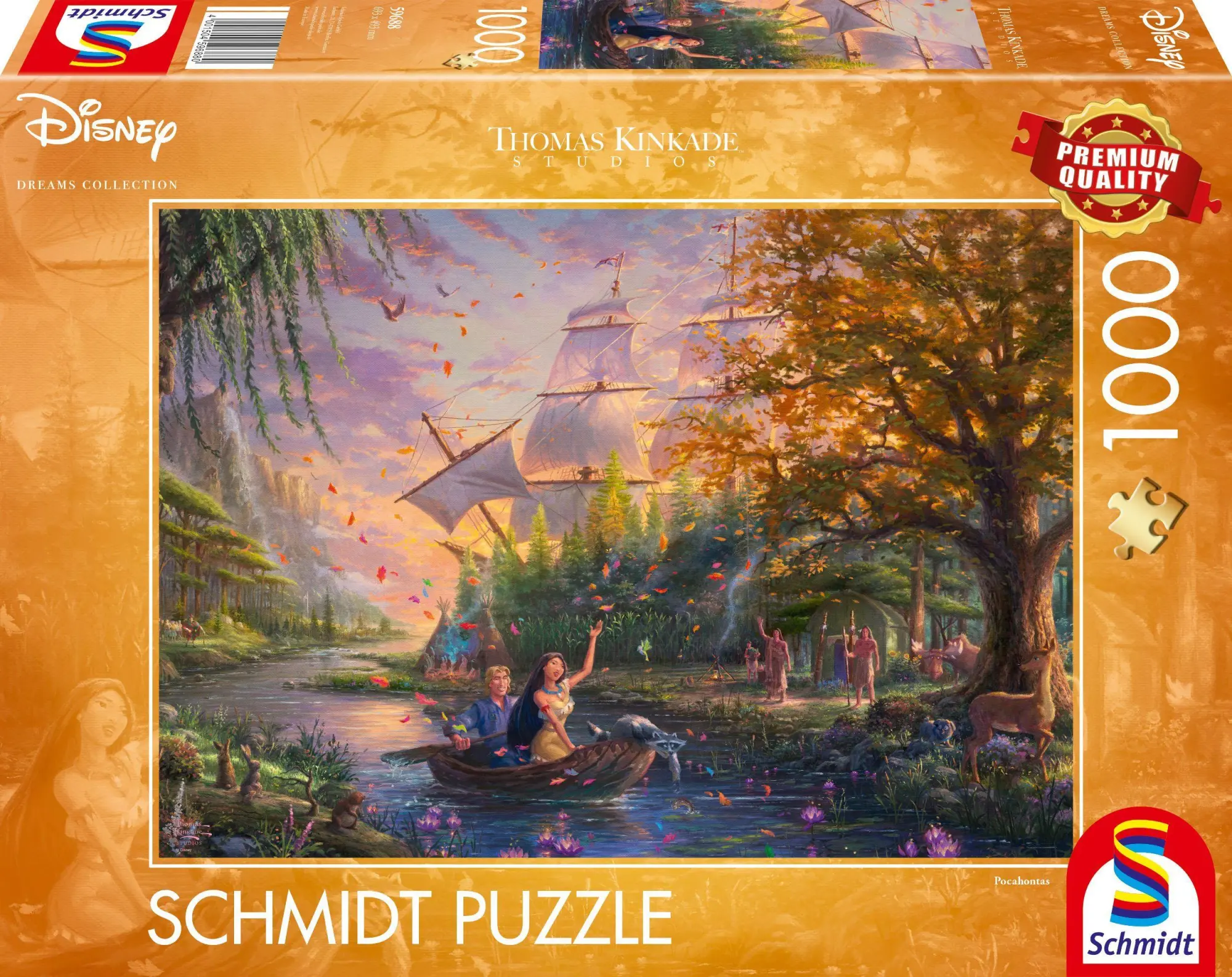Cover: 4001504596880 | Disney, Pocahontas Puzzle 1.000 Teile | Thomas Kinkade | Spiel | 59688
