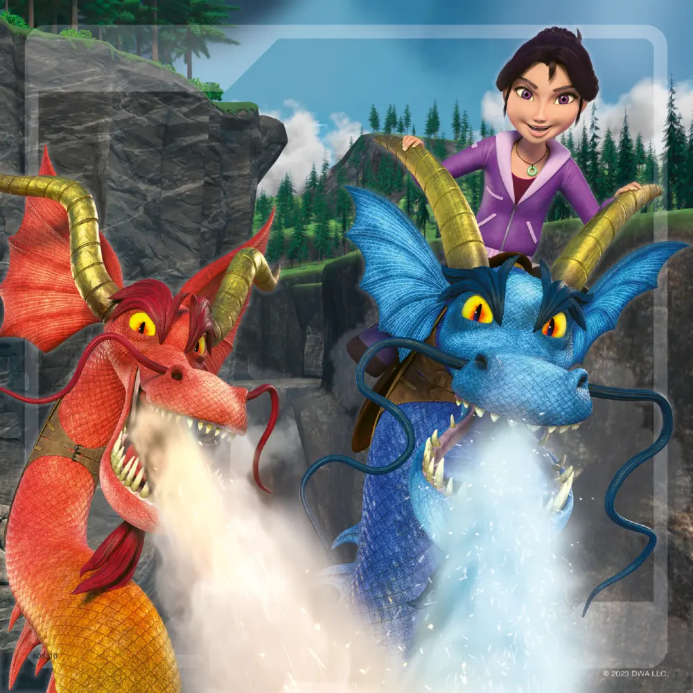 Bild: 4005556056880 | Ravensburger Kinderpuzzle 05688 - Dragons: Die 9 Welten - 3x49...