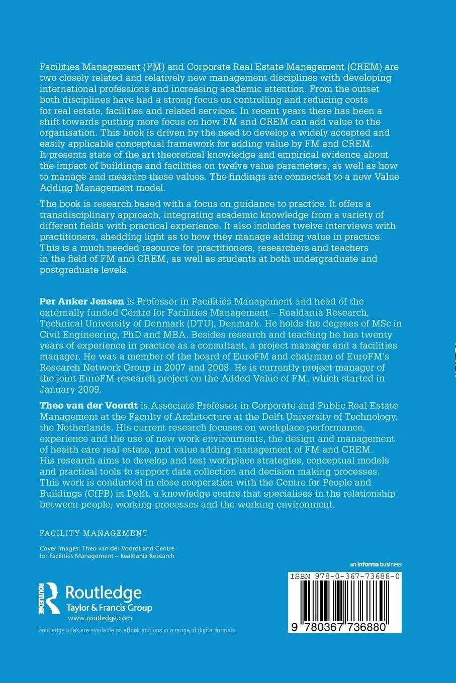 Rückseite: 9780367736880 | Facilities Management and Corporate Real Estate Management as Value...