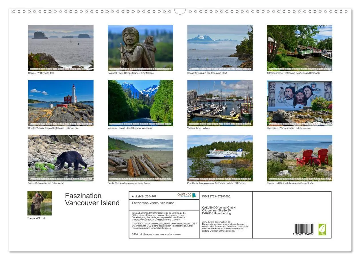 Bild: 9783457906880 | Faszination Vancouver Island (Wandkalender 2026 DIN A2 quer),...