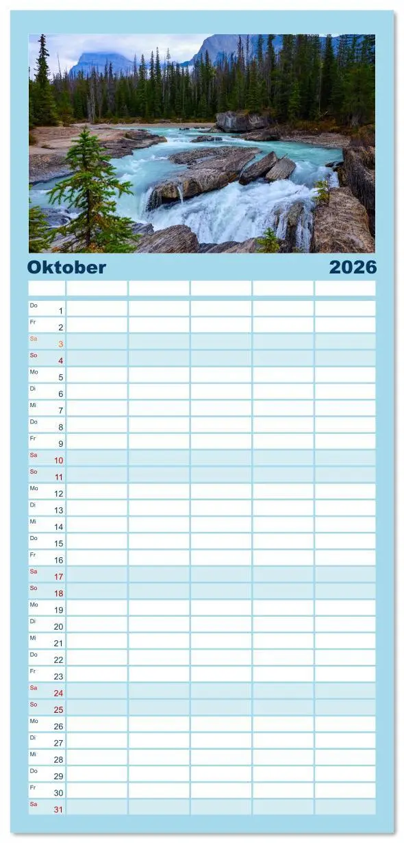 Bild: 9783516616880 | Familienplaner 2026 - Kanadas Rocky Mountains: Zwischen Gipfeln &amp;...