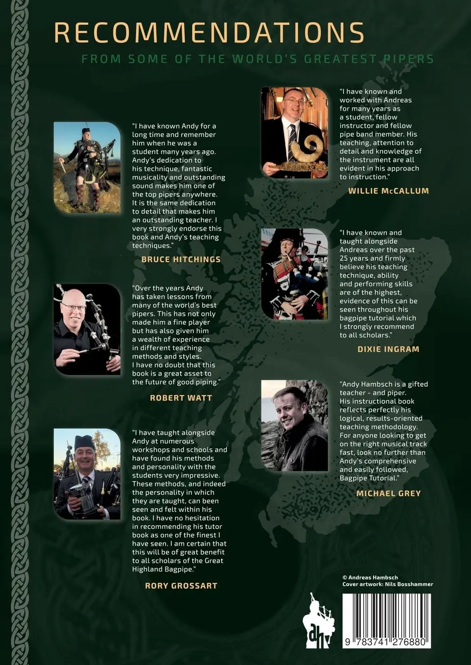 Rückseite: 9783741276880 | Bagpipe Tutorial incl. app cooperation | Andreas Hambsch | Taschenbuch
