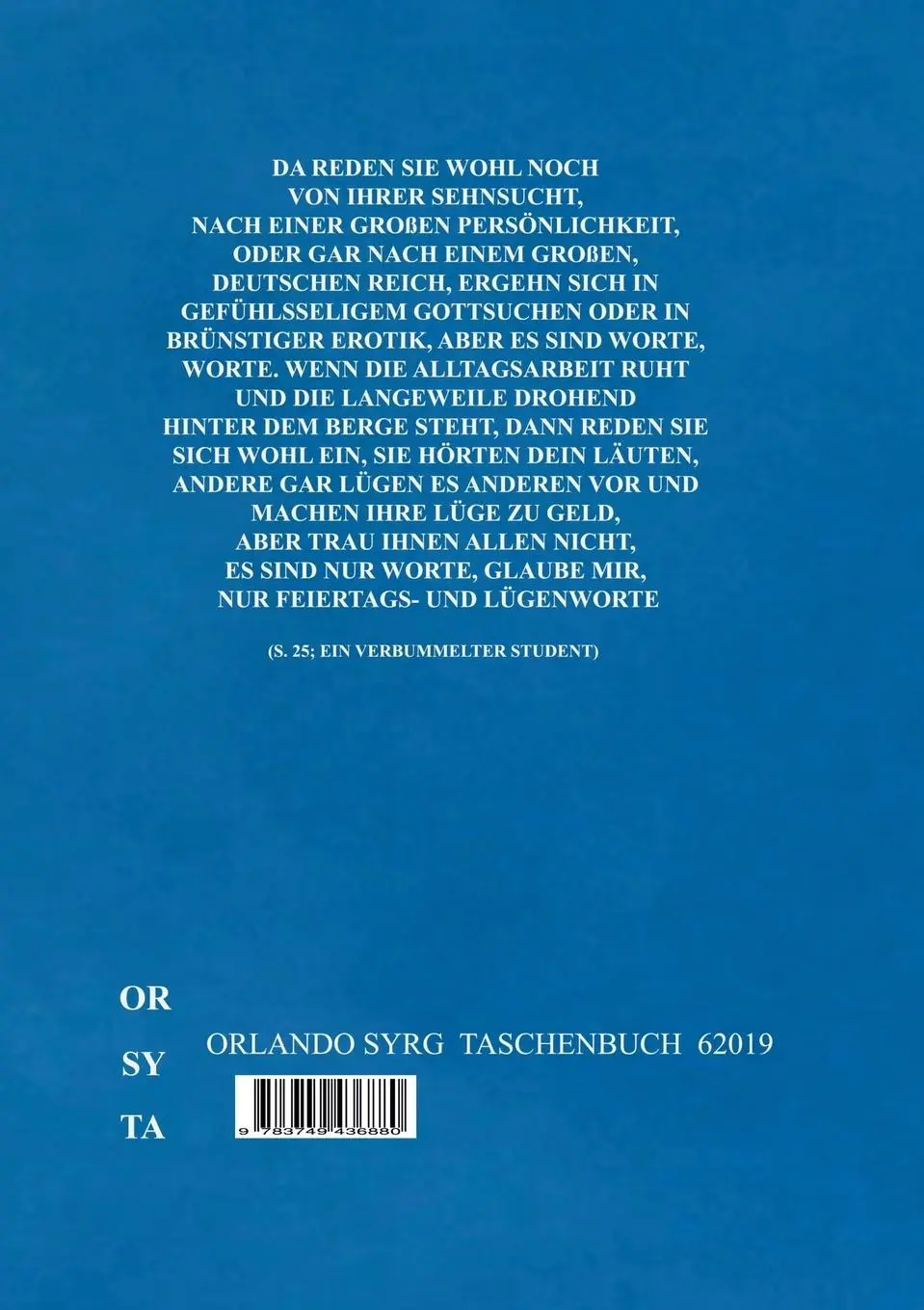 Rückseite: 9783749436880 | Gustav Sacks Romane | Gustav Sack | Taschenbuch | 200 S. | Deutsch