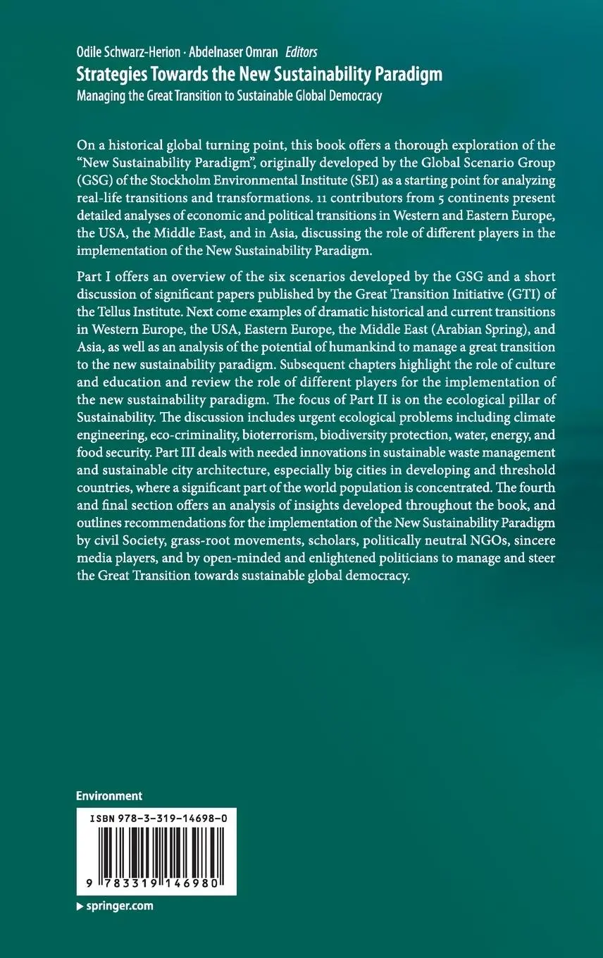 Rückseite: 9783319146980 | Strategies Towards the New Sustainability Paradigm | Omran (u. a.)