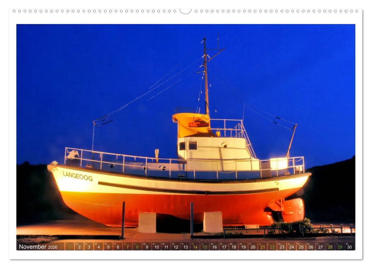 Bild: 9783457686980 | OP LANGEOOG (hochwertiger Premium Wandkalender 2026 DIN A2 quer),...