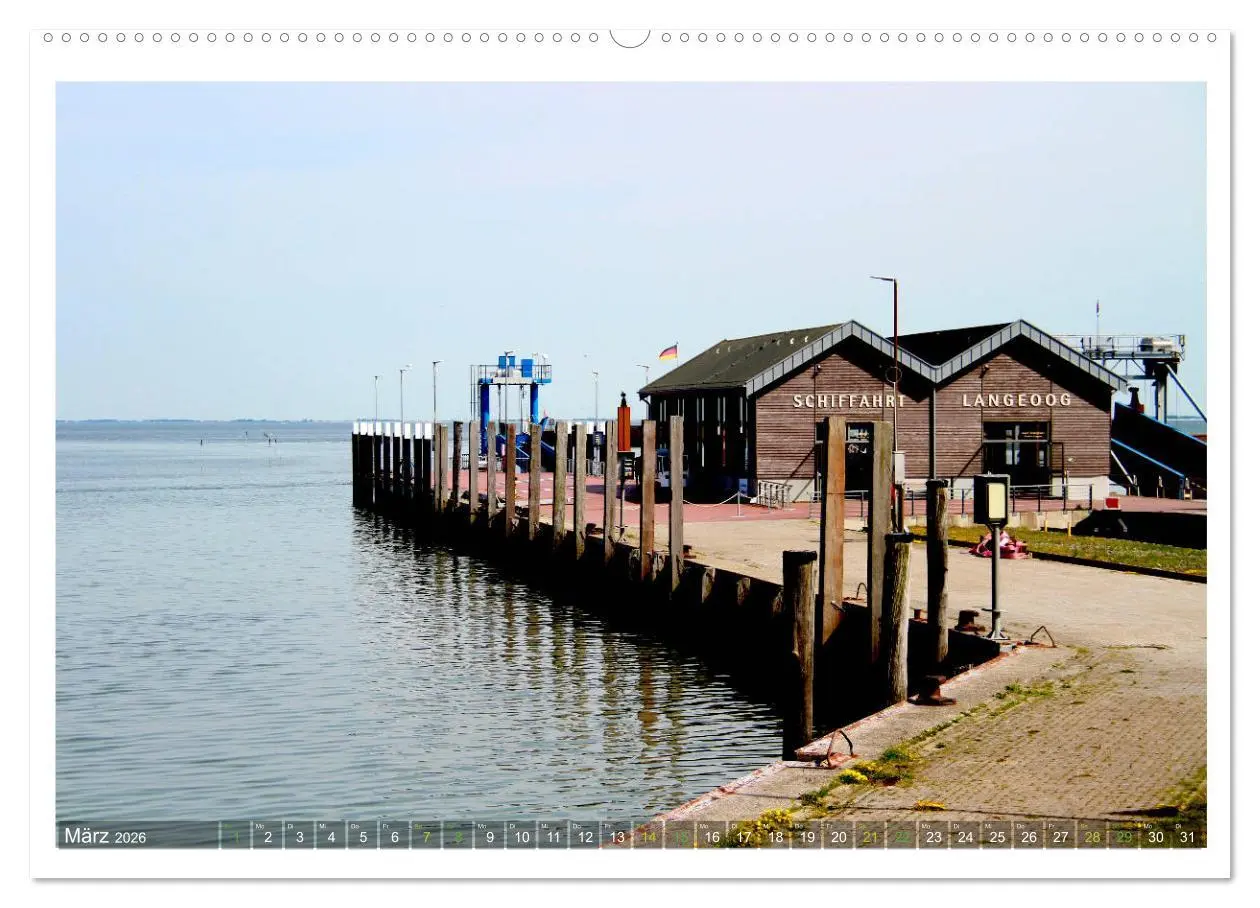 Bild: 9783457686980 | OP LANGEOOG (hochwertiger Premium Wandkalender 2026 DIN A2 quer),...