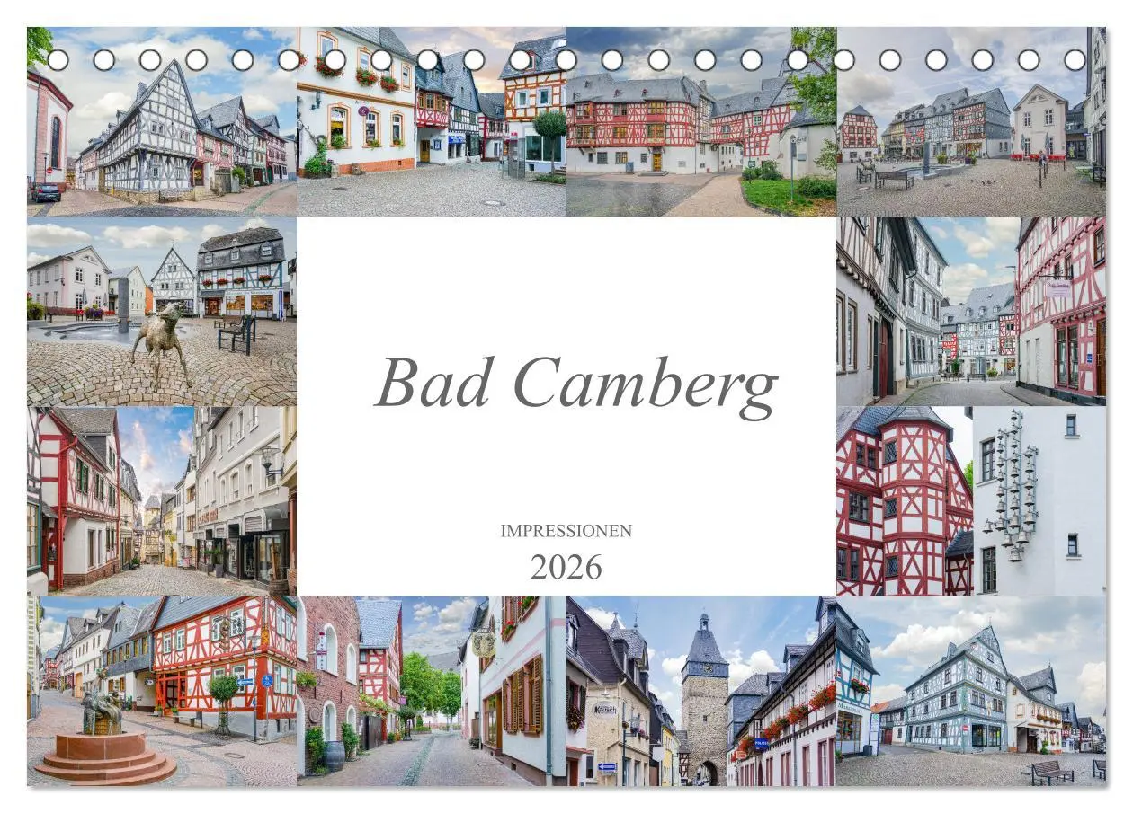 Cover: 9783457756980 | Bad Camberg Impressionen (Tischkalender 2026 DIN A5 quer), CALVENDO...